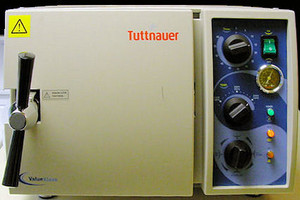 Autoclave for sterilization of equipment.